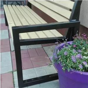 نیمکت چوبی فلزی پارکی فیلبند شاپ مدل 806440