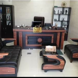 میز مدیریتی غزال دومتری فیلبندشاپ مدل 810069