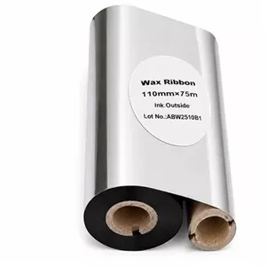 ریبون پرینتر لیبل زن مدل Wax 110mm x 75m