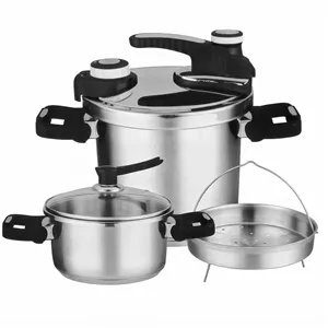 زودپز دوقلو رومانتیک هوم مدل 5+7L گنجایش 7 و 5 لیتر