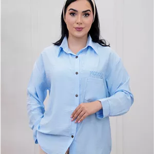شومیز لینن زنانه مدل مانا