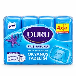 صابون حمام دورو طراوت اقیانوس Duru Fresh Sensations بسته 4 عددی