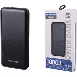 پاور بانک 22.5 وات ویسمی مدل WS-010 QC3.0 PDظرفیت 10000 میلی آمپر ساعت