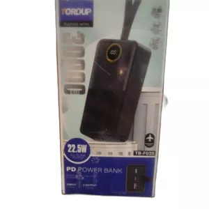 پاوربانک toroup30000 فست شارژ  22.5 وات pd