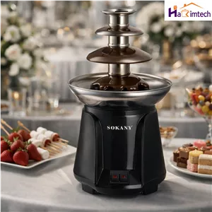 فواره شکلات برقی سوکانی سه طبقه مدل SK-07069 توان ۶۰ وات