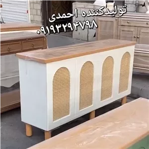 میز کرسی میزکنسول حصیری لوکس کلاسیک مبلمان اورلین مدل 947549 