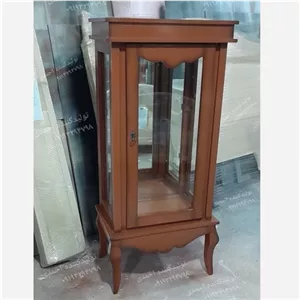 مینی بوفه چوبی فندقی روشن کلاسیک مبلمان اورلین مدل 947551