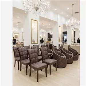 صندلی وارداتی چرم اصل با چوب گردو طراحی و ساخت ویژه اورلین مدل 900300