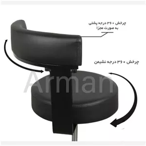 بند رخت دیواری با طول 63 سانتیمتر اکاردونی مشکی استاتیک مبلمان اورلین مدل 922794