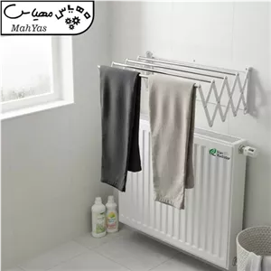 بند رخت استیل ضدزنگ مهیاس مدل آکاردئونی مبلمان اورلین مدل 922808