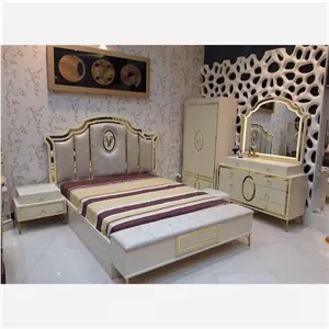سرویس کامل ال وی به همراه پاف و کمد مبلمان اورلین مدل 938062