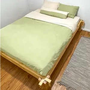 تخت خواب چوبی ساکورا توسکانتمام چوب با طراحی مینیمال مبلمان اورلین مدل 938363