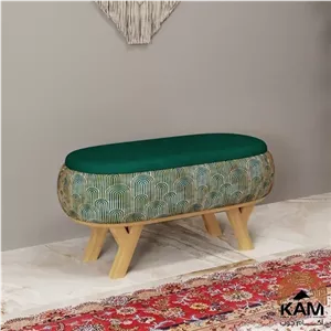 پاف نیمکتی نقش طرح ایوان سایز 90 مبلمان فرنا مدل 1106118
