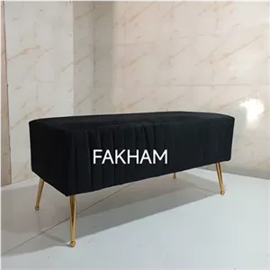 صندلی پاف شیاری پایه فلزی مبلمان فرنا مدل 1108585