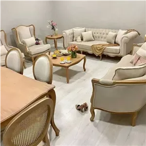 مبل کلاسیک چستر فرانسوی نگین 8 نفره مبلمان فرنا مدل 1109142