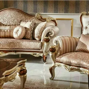 مبل کلاسیک مدل نایس 7 نفره رنگبندی به سلیقه مشتری مبلمان فرنا مدل 1103384