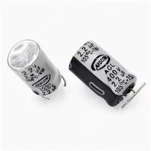 خازن 2.2 میکروفاراد 400 ولت SMD نوع پایه M (رول 700 عددی)