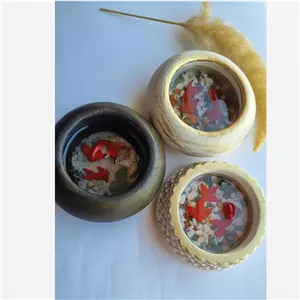 حوض ماهی رزینی ظرف سنگ مصنوعی