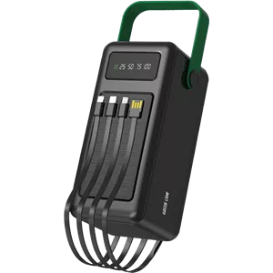 پاوربانک خورشیدی ظرفیت 80000 میلی آمپر ساعت گرین لاین Solar Max - مشکی