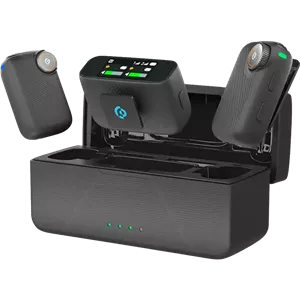 میکروفون بی‌سیم یقه‌ای پاورلوژی Pure Q1 AI PWS20BK - مشکی