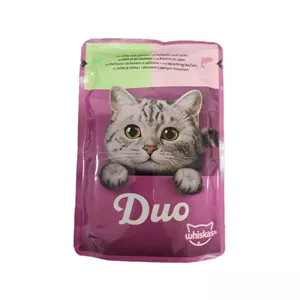 پوچ گربه بالغ ویسکاس با طعم ماهی سالمون و کولی وزن 85 گرم