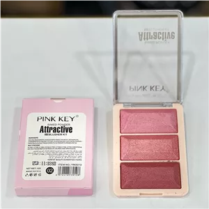 پالت رژگونه سه‌رنگ Attractive پینک کی کد YM3010