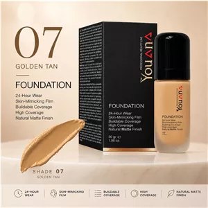 Youana.کرم پودر و کانسیلر فول کاور (F01-F07) یوانا 30 میل