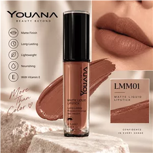 Youana. رژ لب مایع مات یوانا Matte Liquid Lipstick حجم 4.5 میل