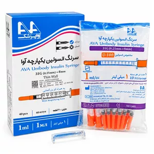 سرنگ انسولین یک(1) سی سی آوا 10 عددی