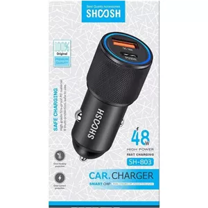 شارژر فندکی دو پورت SHOOSH مدل SH-803