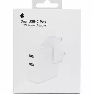 شارژر دیواری 35 وات اپل مدل Dual USB-C Port (های‌کپی)