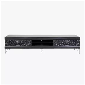 میز تلویزیون مدل R-380 مشکی سوزنی