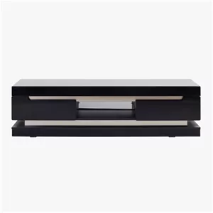 میز تلویزیون مدل R-608 مشکی هایگلاس