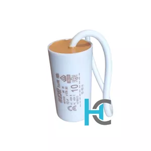 خازن 10 میکروفاراد 450 ولت بدنه پلاستیکی (فیشی)