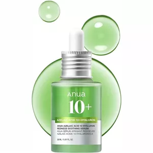 سرم ضدقرمزی آنوا با ۱۰٪ آزلائیک اسید و هیالورونیک اسید (Anua Azelaic Acid 10+ Hyaluron Redness Soothing Serum)