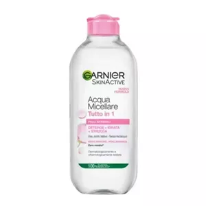میسلار واتر صورتی گارنیه مخصوص پوست حساس حجم ۴۰۰ میل (Garnier Micellar Cleansing Water Sensitive Skin 400ml)