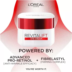 کرم دور چشم آبرسان و ضدچروک لورآل پاریس Revitalift Hydrating حجم ۱۵ میلی‌لیتر L Oréal Paris Revitalift Hydrating Anti-Wrinkle Eye Cream 15ml