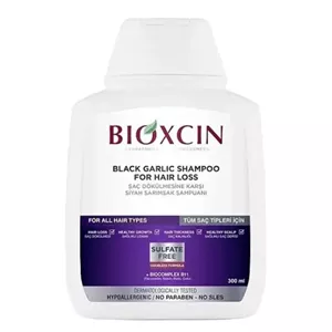 شامپو سیر سیاه بیوکسین سفید BIOXCIN Black Garlic Shampoo