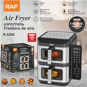 سرخ کن دو طبقه دو مخزن راف مدل Raf R.5280