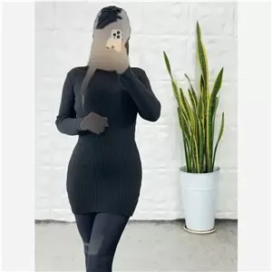 گپ بافت یقه گرد زنانه فری سایز نخ آکرولیک اعلا