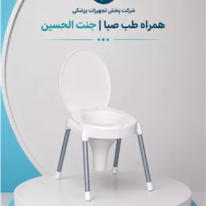 ویلچر تنه دوبل چهارچرخ رکاب تاشو هیراد
