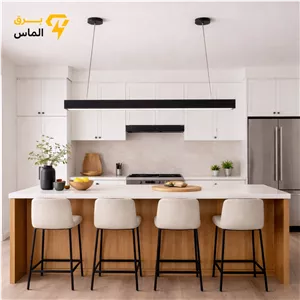 چراغ آویز خطی مشکی 1 متریآلومینیوم دایکاستضمانت بازگشت وجه