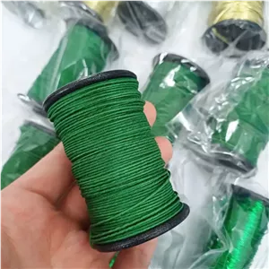 سیم گلسازی باروک روکش دار سبز چمنی شماره 7 (1رول)