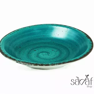 بشقاب گود 21 سانت چینی نسترن (یک عددی)