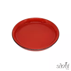 زیر دستی 18 سانت لعابی صدف  (یک عددی)