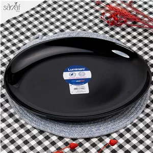 دیس سرو بیضی 33 25 سانت مشکی آرکوپال لومینارک (یک عددی)