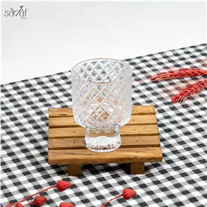 ظرف دسر  بستنی پایه دار لوزی(یک عددی)