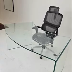 میز مدیریت اداری شیشه 16 میل وین لایت فوق شفاف کامنا مدل 13126207