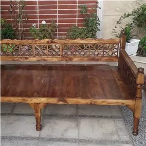 تخت سنتی 3نفره با شاپان 2در1 تحویل در باربری مقصد کامنا مدل 13122187
