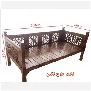تخت سنتی سه طرف طرح نگین .هزینه ارسال بصورت کامنا مدل 13122380